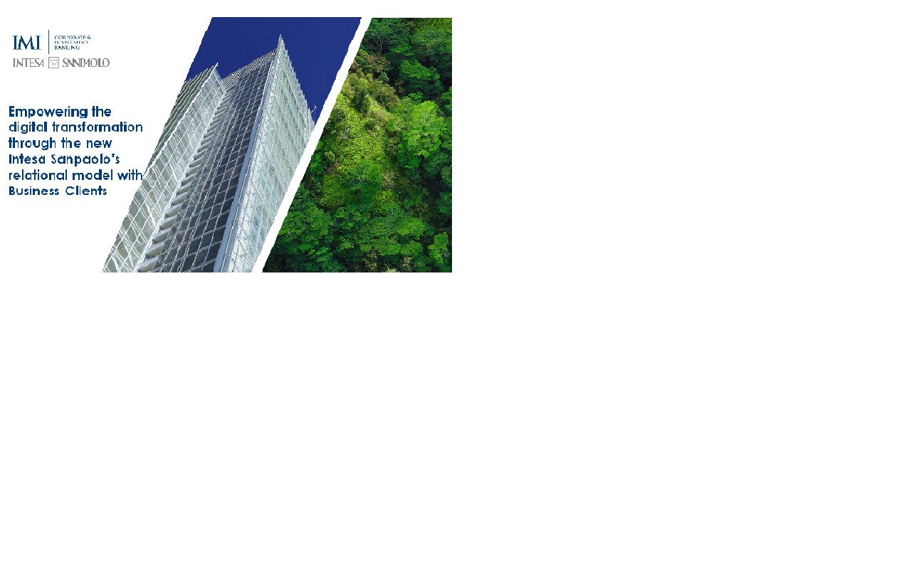 Empowering the digital transformation through the new Intesa Sanpaolo’s ...