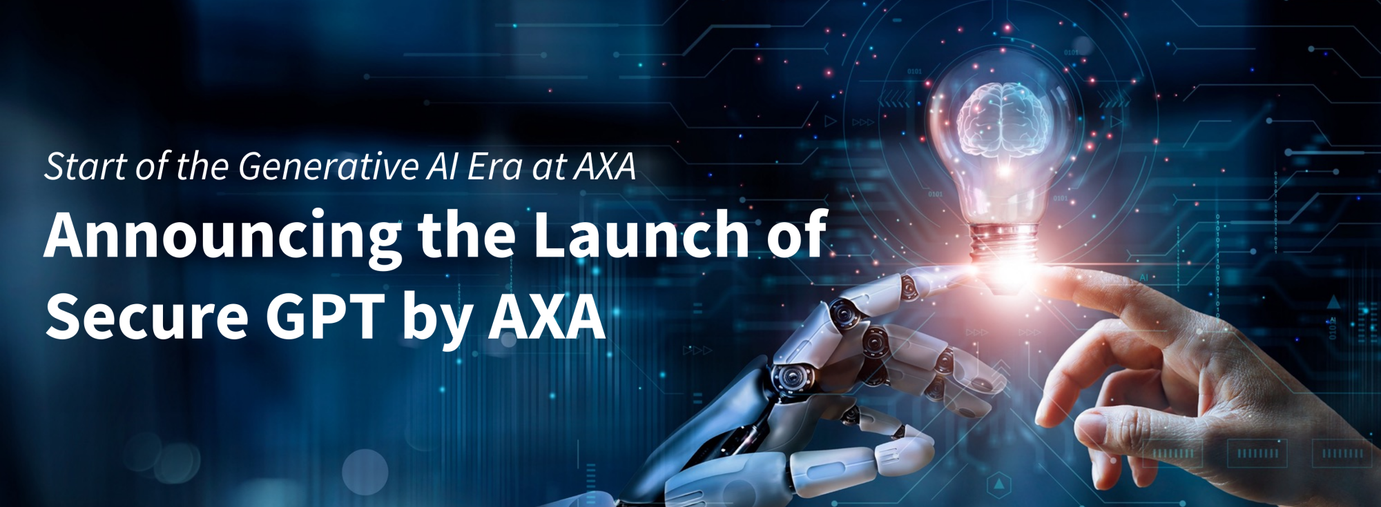 Generative AI Transformation with the Launch of Secure GPT in AXA Hong ...
